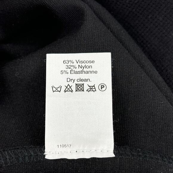 J Crew Gigi Pant Women's Size 4 Black Ponte Stretch Trouser Legging Side Zip - Picture 11 of 11